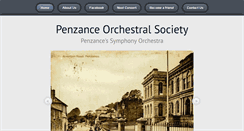 Desktop Screenshot of penzanceorchestralsociety.co.uk